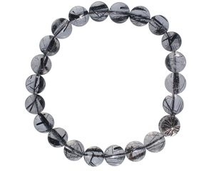 CHROME HEARTS 8MM RUTILATED QUARTZ & 1 SILVER BEADS BRACELET クロムハーツ　ルチルクオーツ ビーズブレスレット シルバーボール 8mm