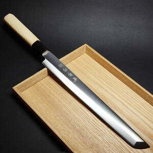 【新品・微傷あり】先丸柳刃包丁 9寸 270mm ステンレス鋼 料理包丁 刺身包丁 和包丁