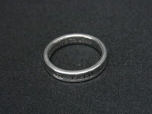 1円 ■極美品■ TIFFANY＆Co ティファニー 1837 ナロー SV925 リング 指輪 アクセサリー 約12号 レディース メンズ シルバー系 AX5114