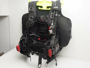 USED MARES マレス hibrid pro tec バックフロートBCジャケット サイズ:M/L 動作確認済 専用中圧ホース ウェイトポケット付 ランクA[55544]