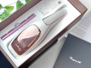 脱毛器【本格派家庭用脱毛器】OPUSBEAUTY 03（ピュアホワイト×ローズゴールド）ムダ毛ケア／VIO オート照射 ハイパワー