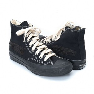 コムデギャルソン×コンバースアディクトCONVERSE ADDICT CDG HI　ハイカットキャンバススニーカー 黒25