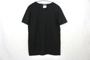 6B1811【本物保証】シャネル 半袖 カットソー Tシャツ コットン ニット ブラック 40 96P VINTAGE CHANEL