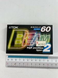 TDK カセットテープ ハイポジ 60 ハイポジタイプ-2 未開封品 BEAM2