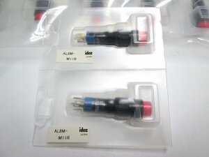 idec　照光押しボタンスイッチ (丸形) AL8M-M11R【24個セット】　未使用品
