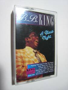 【カセットテープ】 B.B. KING / A BLUES NIGHT US版 Ｂ・Ｂ・キング