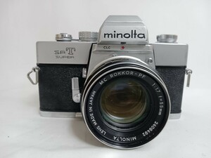 MINOLTA ミノルタ SRT SUPER MC ROKKOR-PF 55mm f/1.7 一眼レフフィルムカメラ マニュアルフォーカス 千12