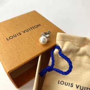 ルイ ヴィトン LOUIS VUITTON レディース ピアス 片耳 パール M01506