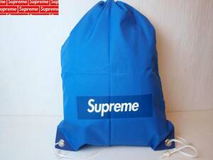 Supreme シュプリーム Drawstring Bag Blue ドローストリング バッグ 巾着袋 ブルー Box logo ボックスロゴ 新品未使用品 レア！