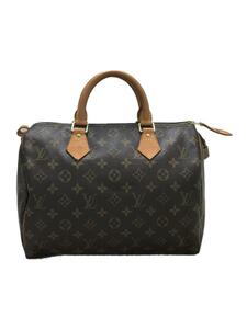 LOUIS VUITTON◆M41526/2)スピーディ30_モノグラム・キャンバス_BRW/PVC/BRW/角スレ