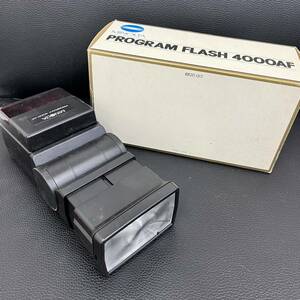 C / MINOLTA ミノルタ PROGRAM プログラム 4000AF ストロボ フラッシュ ケース有り 中古品