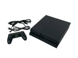 【通電のみ確認済】SONY/ソニー PlayStation4 PS4 CUH-1200A ジェットブラック コントローラー他付属 プレステ ゲーム機 現状品 (44752NH1)