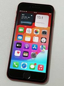 SIMフリー iPhoneSE2 128GB Product Red シムフリー アイフォンSE 2 第二世代 第2世代 レッド au docomo softbank SIMロックなし A2296 85%
