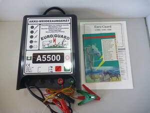 新品未使用品♪海外製　電気柵本体♪EURO　GUARD　A５５００♪５０００V以上☆ソーラー　バッテリー☆動作未確認♪ 脱走防止や侵入防止等に