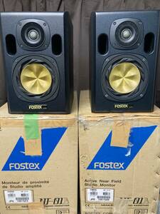 [送料無料] [美品] [銘機] FOSTEX NF-01A ペア シリアルほぼ連番 モニタースピーカー 元箱付