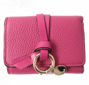 未使用△Chloe クロエ CHC21WP946 ALPHABET MINI TRIFOLD アルファベット ミニトリフォールド ウォレット 3つ折り 財布 Fizzy Pink ピンク