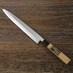 名入れ無料 柳刃包丁 270mm 刺身包丁 銀三ステンレス 左利き用 家庭用 釣り 日本製