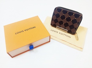 下松)【極美品】 LOUIS VUITTON ルイヴィトン LV ダミエ ジッピーコインパース 小銭入れ スタッズ N60250 ◆N2312083 KN30B