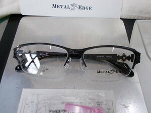 Metal Edge メタルエッジ 超かっこいい チタン 眼鏡フレーム ME-1020-3 ハーフリム トライバルデザイン お洒落 ！
