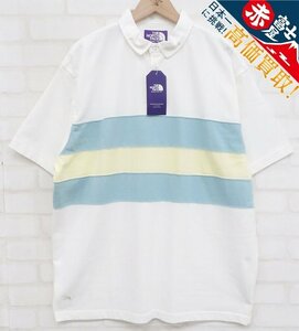 8T1332【クリックポスト対応】未使用品 THE NORTH FACE パープルレーベル H/S Big RugbyShirtNT3824Nノースフェイス半袖ビッグラガーシャツ