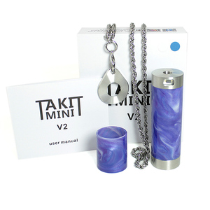 VAPW 人気　 COOL　VAPOR【正規品】TAKIT MINI V2 Kit Tube　Mech Mod (18350/18650) SS/GREEN　新品　未開封 