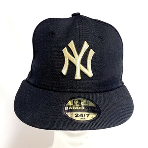 S1167LL NEW ERA ニューエラ NY YANKEES ニューヨークヤンキース YOUTHサイズ 24/7 OPEN キッズ 子供 キャップ ブラック スナップバック