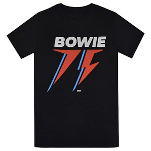 DAVID BOWIE デヴィッドボウイ 75th Logo Tシャツ BLACK Lサイズ オフィシャル
