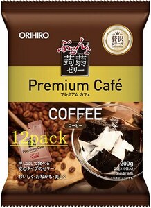 12pack(120個)　オリヒロ ぷるんと蒟蒻ゼリープレミアムカフェ 20g 10個 コーヒー　素材の美味しさが生きているデザートです。