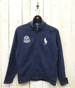 古着卸　ヨーロッパ仕入 ＊POLO BY RALPH LAUREN ポロ ラルフローレン ＊スウェットジャケット フルジップ ＊Ｌ(16-18) ＊EUROPE