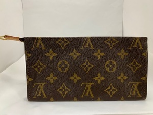 ☆1000円スタート☆ Louis Vuitton　LV　ルイヴィトン　ポッシュ　トワレット15　モノグラム　キャンバス　ブラウン　◆24272