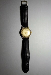 英国 J.W.BENSON 9金無垢 手巻き腕時計 k9無垢イギリス/J.W.ベンソン　腕時計
