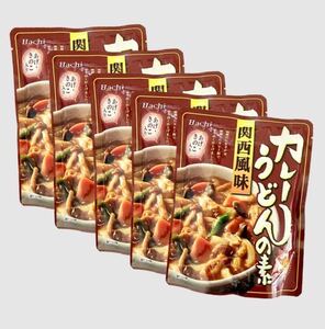 【クーポン使用でお得！】 関西風味 カレーうどんの素 5袋 和風だし・あげ・きのこ入り 簡単便利 レトルト食品 保存食