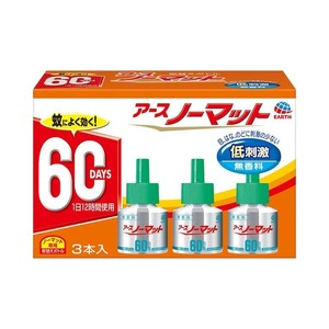 アース製薬　アース　ノーマット　取替えボトル　60日用　無香料　3本　10箱セット　送料無料　デング熱　対策