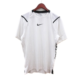 ナイキ NIKE スポーツウェア カットソー Tシャツ クルーネック プリント 半袖 XL 白 ホワイト /MN メンズ