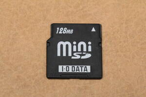 128MB miniSDカード I O DATA