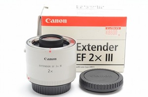 [美品] Canon EXTENDER EF 2x III キャノン エクステンダー 2x III型 元箱 #11673