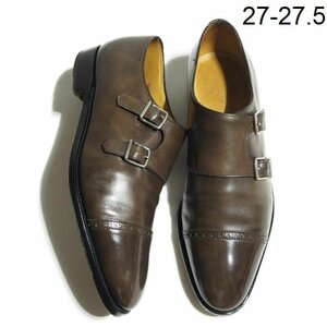 B6252P　▼JOHN LOBB ジョンロブ▼　CAMBORNE ミスティカーフ ダブルモンクストラップ シューズ ピューター 7000 8E/27～27.5cm rb mks