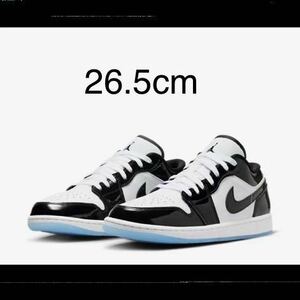 【新品】 26.5cm Nike Air Jordan 1 Low Concord Black White ナイキ エアジョーダン1 ロー コンコルド ブラック ホワイト