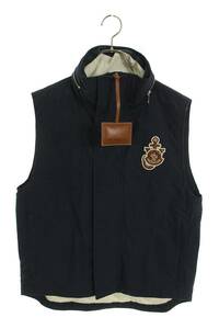 モンクレールジーニアス Moncler Genius TRYFAN GILET サイズ:00 胸ロゴパッチコットンダウンベスト 中古 BS99