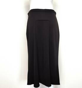 極美品　レオナールパリ　スカート　シンプルなのにヒラヒラ　 黒　ブラック　38～40　LEONARD　PARIS