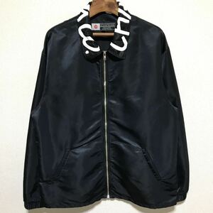 [即決古着]CHARI&CO/チャリアンドコー/ZIP UP COACH JKT/ジップアップコーチジャケット/ナイロン/ネイビー/日本製/XLサイズ