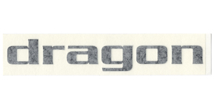 Dragon Logo ダイカットステッカー（Ｌ・ブラック）