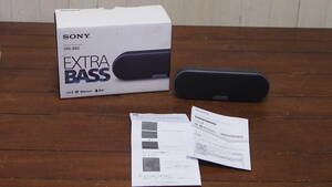 中古品☆ＳＯＮＹ☆ソニー☆Ｂｌｕｅｔｏｏｔｈ　スピーカー☆ＳＲＳ－ＸＢ２☆ワイヤレスポータブル☆ブラック☆４０４Ｓ４－Ｊ１４３７８