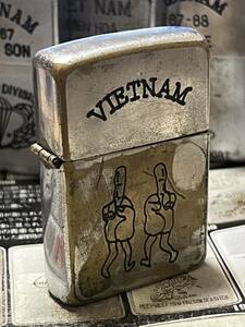 1966年製ベトナムジッポー「ファックマン」VIETヴィンテージ ミリタリー 当時物