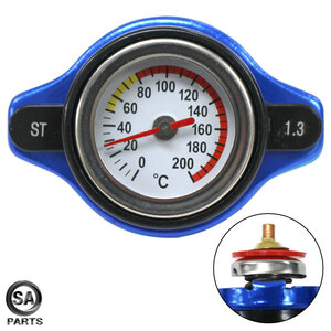 水温計付き ラジエーターキャップ 1.3k タイプA [ブルー/青色] フォレスター/FORESTER SH5 2007/12-2009/01 エンジン型式/EJ20