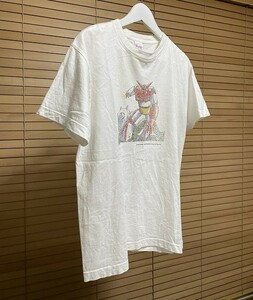 【激安1点のみ コピーライト有】ゲッターロボ 半袖 プリント Tシャツ サイズM 永井豪 石川賢 Printstar プリントスター ホワイト系 USED