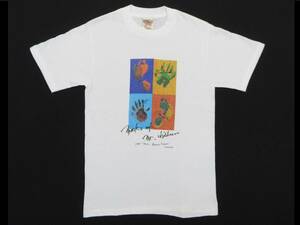 1円 超レア!初期/Mr.Children/ビンテージTシャツ/90s/1995 Atomic Heart/バンド/桜井和寿/サイン プリント アート/ONEITA ANDY WARHOL 