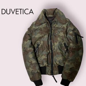 サンプル品 DUVETICA デュベティカ カモフラ 迷彩 ショートダウンジャケット 42 レディース