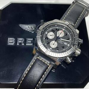 美品本物 BREITLINGブライトリング スーパーアベンジャー クロノグラフ A13370 自動巻き メンズ