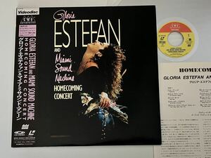 【89年版美品】Gloria Estefan and Miami Sound Machine / Homecoming Concert 帯付LD EPIC 42・4P-122 88年Let It Loose Tour,Conga,1-2-3